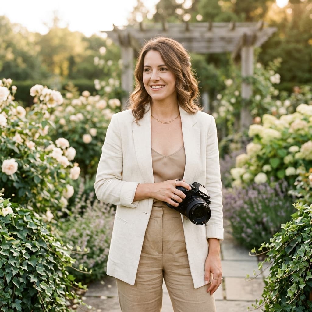 Éliane Moreau photographing a wedding ceremony in natural light